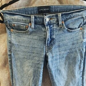 Lucky Brand Women's Washed Blue Skinny Jeans